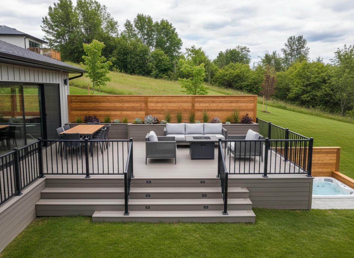 The Multi-Tier Entertainer's Deck - View 3